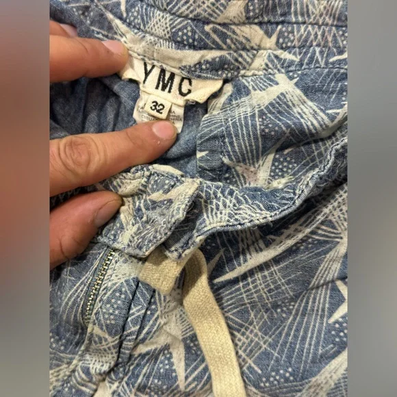 YMC Denim Star Patterned Shorts - Picture 3 of 5